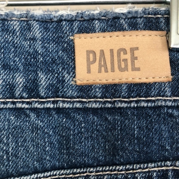 PAIGE  Distressed Frayed Hem Mini Skirt Size 28/6 - Picture 7 of 11